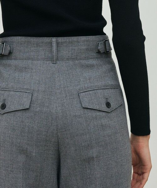 TOMORROWLAND / トゥモローランド スラックス・ドレスパンツ | ウールジョーゼット タックワイドパンツ | 詳細7