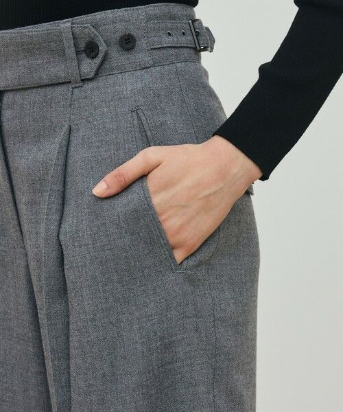 TOMORROWLAND / トゥモローランド スラックス・ドレスパンツ | ウールジョーゼット タックワイドパンツ | 詳細8