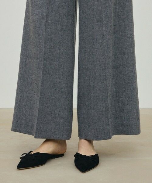 TOMORROWLAND / トゥモローランド スラックス・ドレスパンツ | ウールジョーゼット タックワイドパンツ | 詳細9