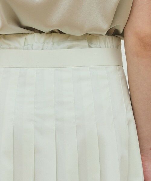 TOMORROWLAND / トゥモローランド ミニ・ひざ丈スカート | スビンコットンツイル プリーツスカート | 詳細6