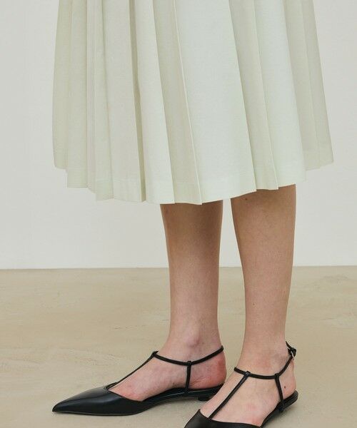 TOMORROWLAND / トゥモローランド ミニ・ひざ丈スカート | スビンコットンツイル プリーツスカート | 詳細7