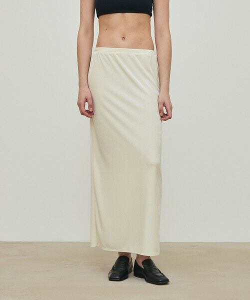 TOMORROWLAND / トゥモローランド ロング・マキシ丈スカート | ブライトベロア タイトマキシスカート | 詳細2