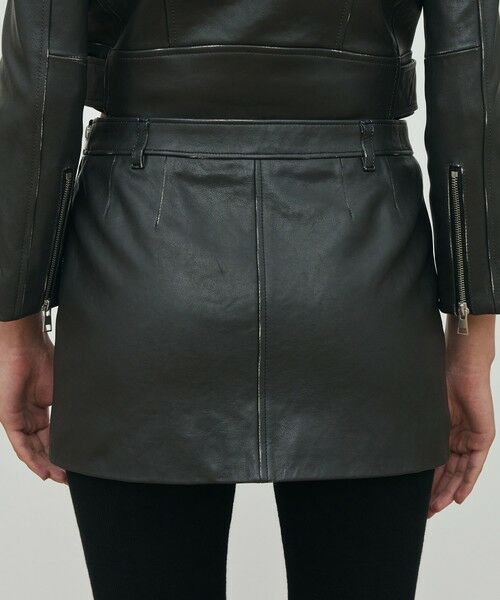 TOMORROWLAND / トゥモローランド ミニ・ひざ丈スカート | ヴィンテージレザー ローライズミニスカート | 詳細6