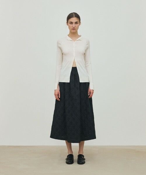 TOMORROWLAND / トゥモローランド ロング・マキシ丈スカート | アーガイルジャカード フレアロングスカート | 詳細1