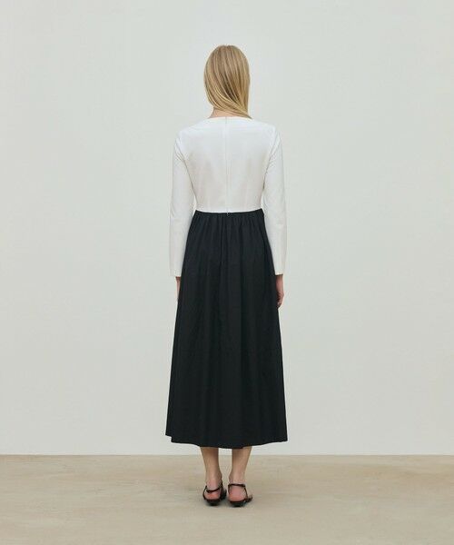 TOMORROWLAND / トゥモローランド ロング・マキシ丈ワンピース | コットンタイプライター コンビコクーンワンピース | 詳細4