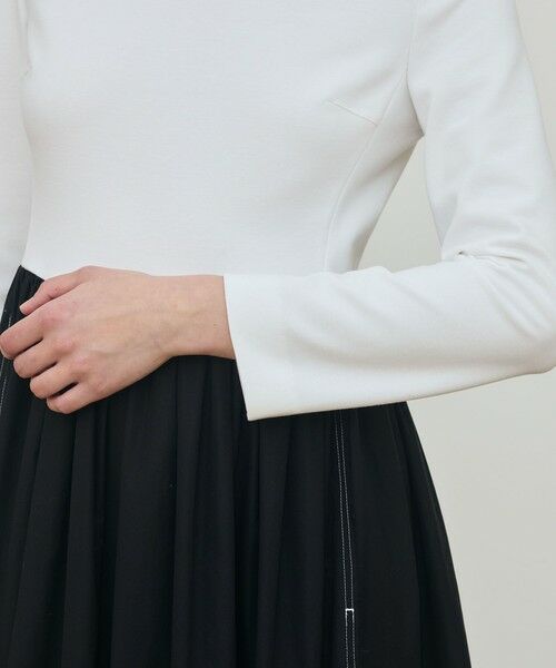 TOMORROWLAND / トゥモローランド ロング・マキシ丈ワンピース | コットンタイプライター コンビコクーンワンピース | 詳細6