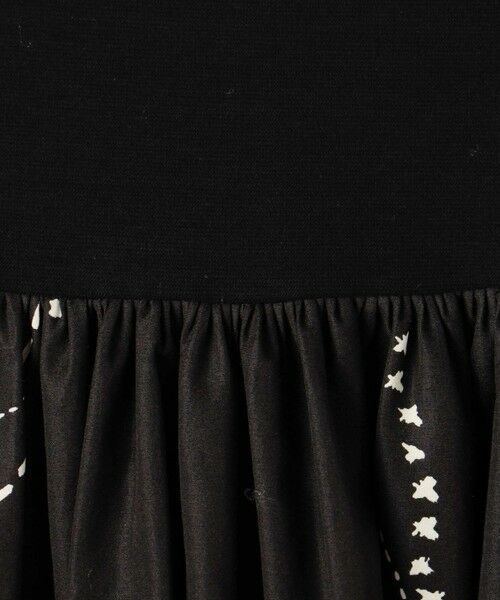 TOMORROWLAND / トゥモローランド ロング・マキシ丈ワンピース | コードステッチプリント コンビコクーンワンピース | 詳細9