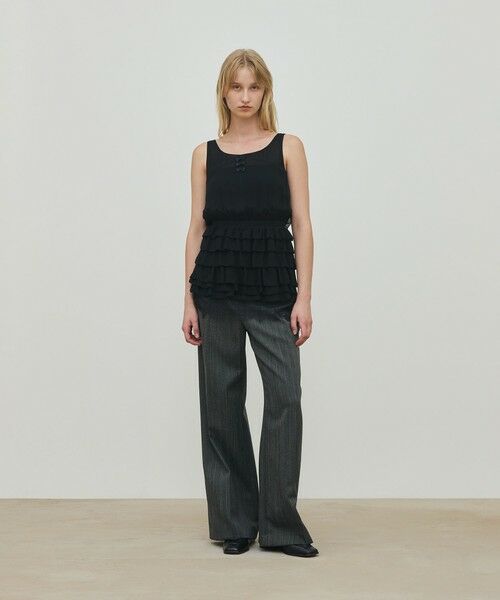 TOMORROWLAND / トゥモローランド シャツ・ブラウス | シルクシフォン ペプラムブラウス | 詳細1