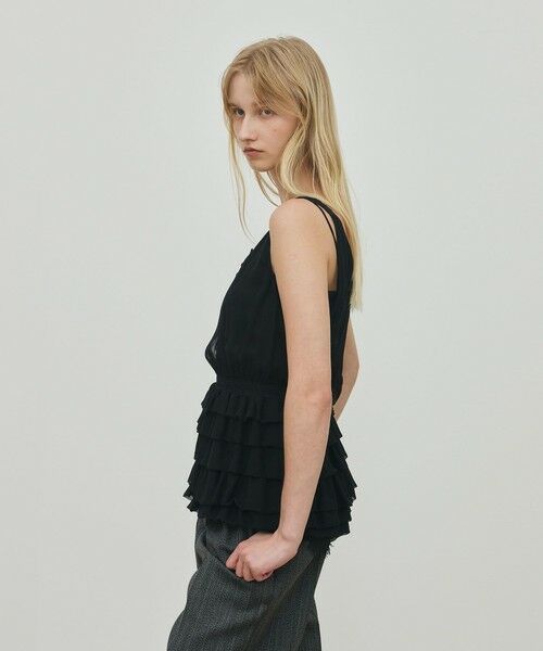 TOMORROWLAND / トゥモローランド シャツ・ブラウス | シルクシフォン ペプラムブラウス | 詳細3