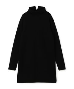 TOMORROWLAND / トゥモローランド ミニ丈・ひざ丈ワンピース | ウーステッドウールファインリブ タートルネックワンピース