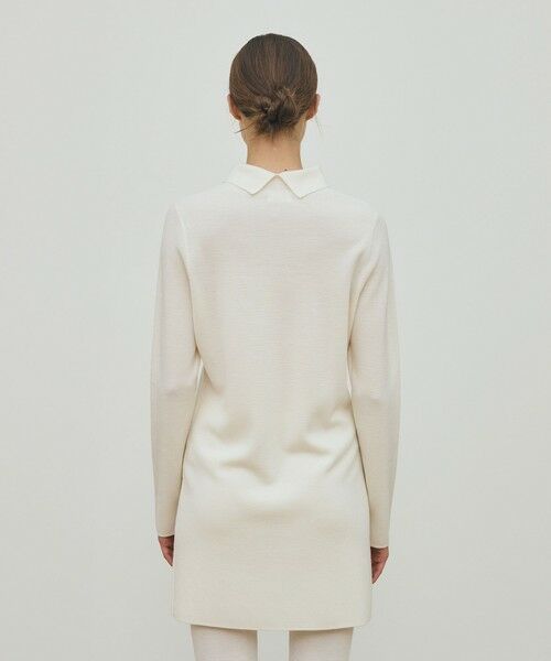 TOMORROWLAND / トゥモローランド ミニ丈・ひざ丈ワンピース | ウーステッドウールファインリブ タートルネックワンピース | 詳細5