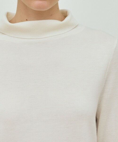 TOMORROWLAND / トゥモローランド ミニ丈・ひざ丈ワンピース | ウーステッドウールファインリブ タートルネックワンピース | 詳細6