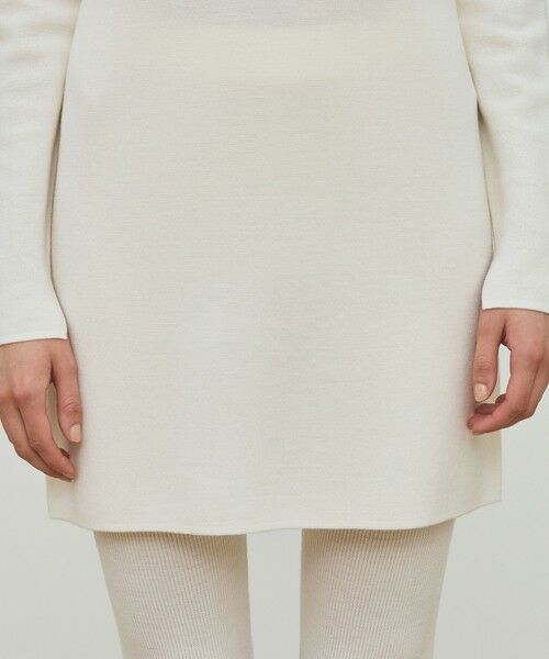 TOMORROWLAND / トゥモローランド ミニ丈・ひざ丈ワンピース | ウーステッドウールファインリブ タートルネックワンピース | 詳細8