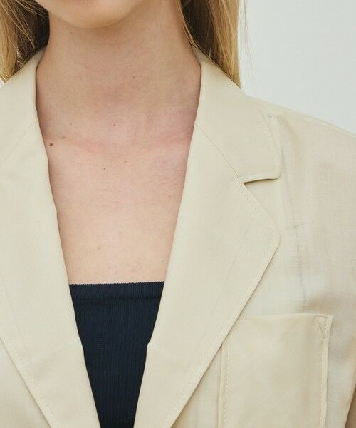 TOMORROWLAND / トゥモローランド テーラードジャケット | アキハチェックウール ラウンドラペルシングルジャケット | 詳細6