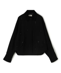 セール】 ジオメトリックグリッタージャカード ジップアップ