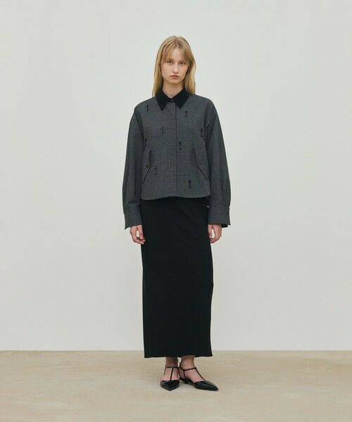 TOMORROWLAND / トゥモローランド ブルゾン | ソフトウールオックスフォード ショートシャツブルゾン | 詳細10