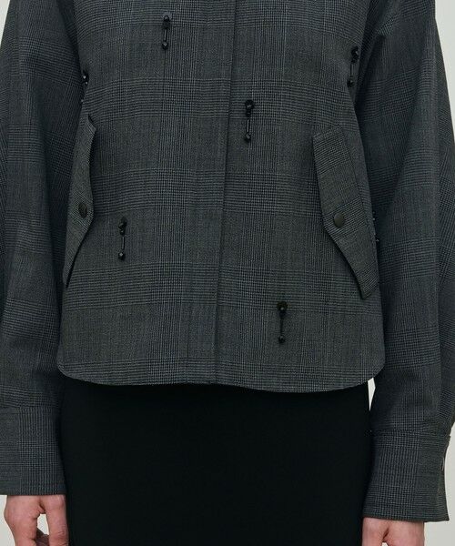 TOMORROWLAND / トゥモローランド ブルゾン | ソフトウールオックスフォード ショートシャツブルゾン | 詳細8