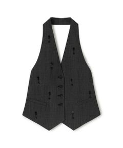 TOMORROWLAND / トゥモローランド ベスト | ソフトウールオックスフォード ホルターウエストコート