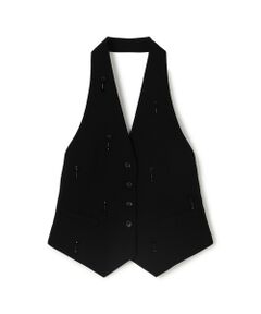 TOMORROWLAND / トゥモローランド ベスト | ソフトウールオックスフォード ホルターウエストコート