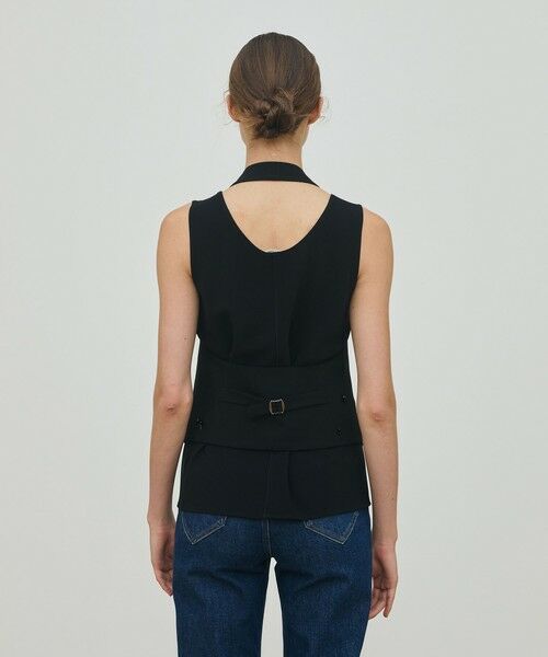 TOMORROWLAND / トゥモローランド ベスト | ソフトウールオックスフォード ホルターウエストコート | 詳細4