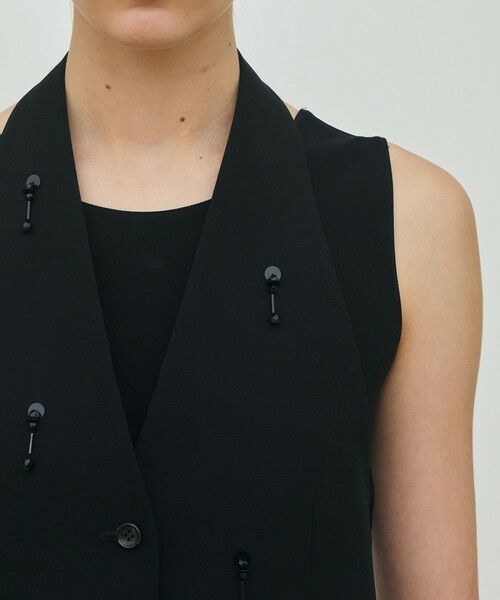 TOMORROWLAND / トゥモローランド ベスト | ソフトウールオックスフォード ホルターウエストコート | 詳細5