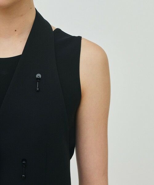 TOMORROWLAND / トゥモローランド ベスト | ソフトウールオックスフォード ホルターウエストコート | 詳細6