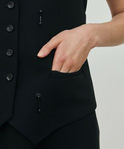 TOMORROWLAND / トゥモローランド ベスト | ソフトウールオックスフォード ホルターウエストコート | 詳細7
