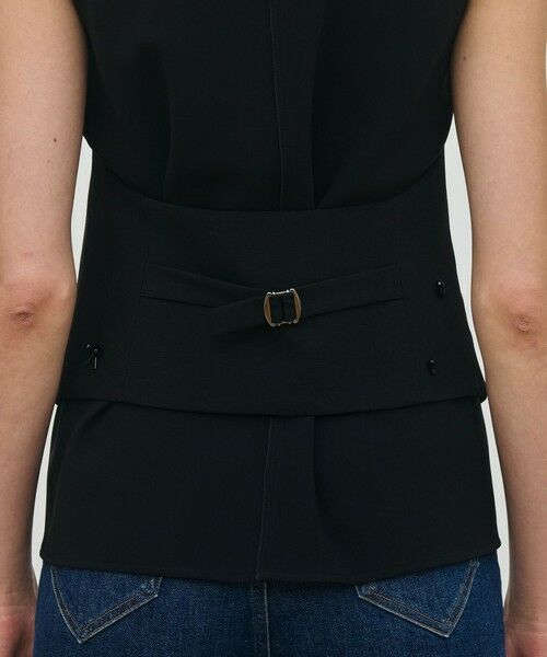 TOMORROWLAND / トゥモローランド ベスト | ソフトウールオックスフォード ホルターウエストコート | 詳細9