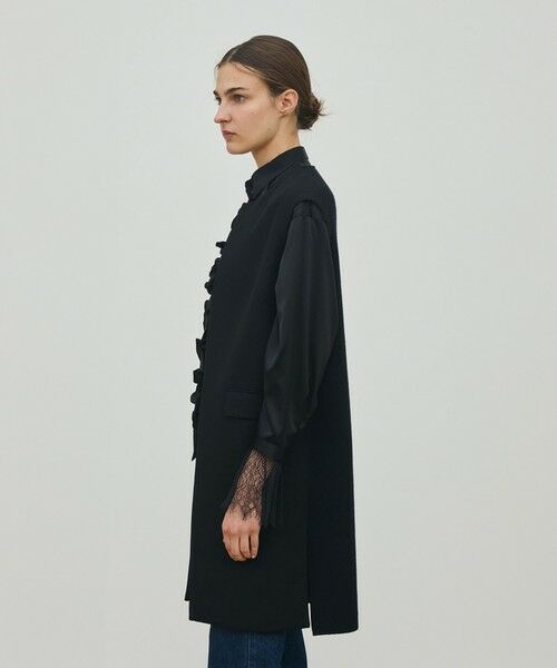 TOMORROWLAND / トゥモローランド ベスト | ウールファブリックコンビ ロングジレ | 詳細2