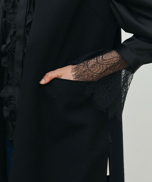 TOMORROWLAND / トゥモローランド ベスト | ウールファブリックコンビ ロングジレ | 詳細9