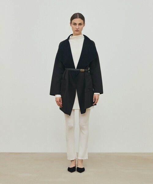 TOMORROWLAND / トゥモローランド その他アウター | ヘリンボーンダブルフェイス トライアングルカラーコート | 詳細2