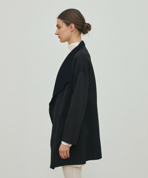 TOMORROWLAND / トゥモローランド その他アウター | ヘリンボーンダブルフェイス トライアングルカラーコート | 詳細4