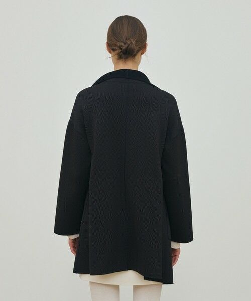 TOMORROWLAND / トゥモローランド その他アウター | ヘリンボーンダブルフェイス トライアングルカラーコート | 詳細5