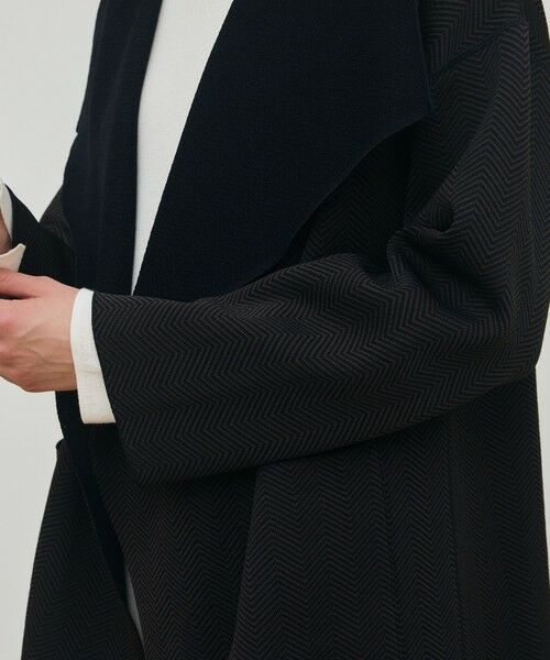 TOMORROWLAND / トゥモローランド その他アウター | ヘリンボーンダブルフェイス トライアングルカラーコート | 詳細7