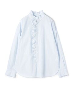 TOMORROWLAND / トゥモローランド シャツ・ブラウス（半袖以外） | コットンサッカー フリルカラーシャツ