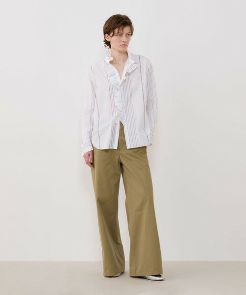 TOMORROWLAND / トゥモローランド シャツ・ブラウス（半袖以外） | コットンサッカー フリルカラーシャツ | 詳細1