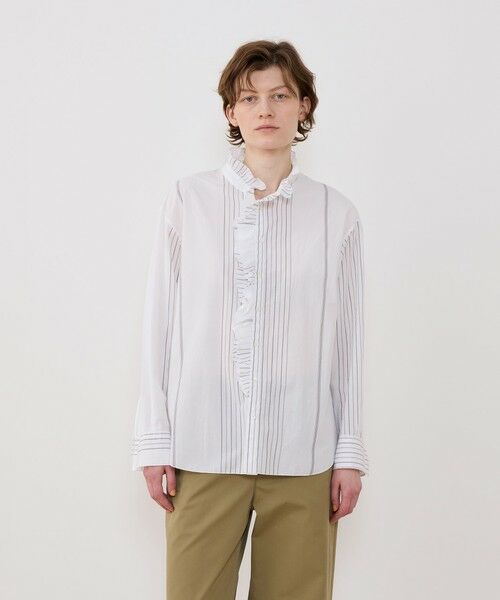 TOMORROWLAND / トゥモローランド シャツ・ブラウス（半袖以外） | コットンサッカー フリルカラーシャツ | 詳細2