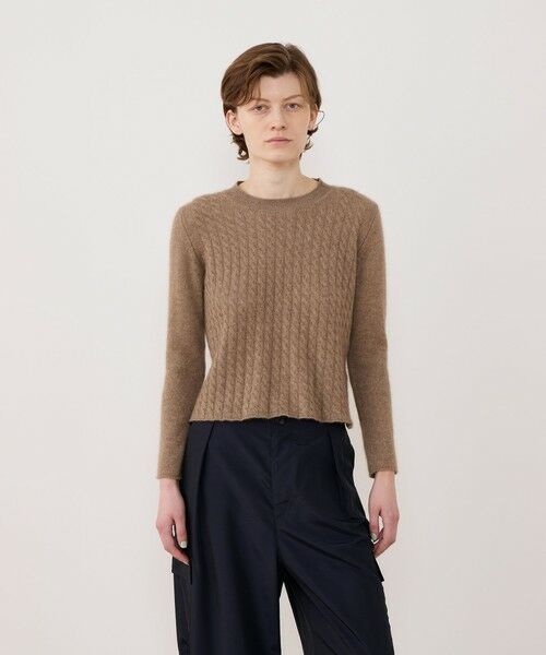 TOMORROWLAND / トゥモローランド ニット・セーター | モンゴルカシミヤケーブル クルーネックプルオーバー | 詳細2