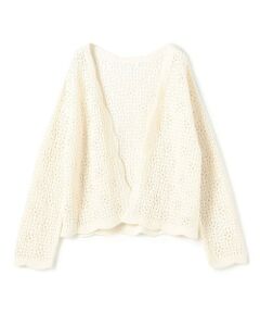 TOMORROWLAND / トゥモローランド ニット・セーター | カシミヤレース フロントオープンカーディガン