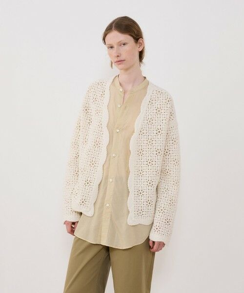 TOMORROWLAND / トゥモローランド ニット・セーター | カシミヤレース フロントオープンカーディガン | 詳細2