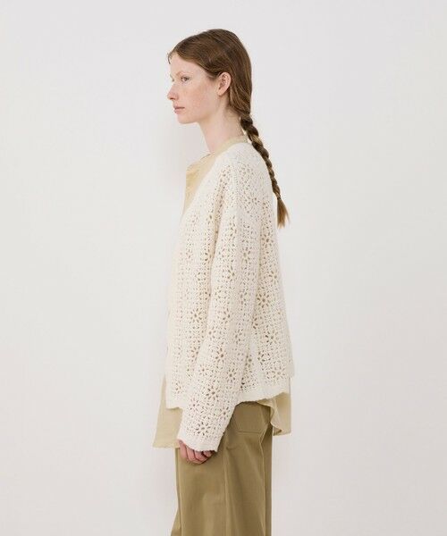 TOMORROWLAND / トゥモローランド ニット・セーター | カシミヤレース フロントオープンカーディガン | 詳細3