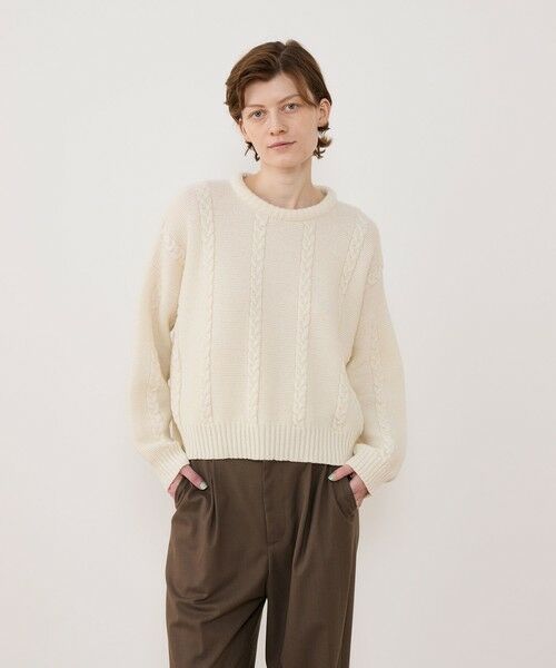 TOMORROWLAND / トゥモローランド ニット・セーター | ウールヘンプ クルーネックプルオーバー | 詳細2