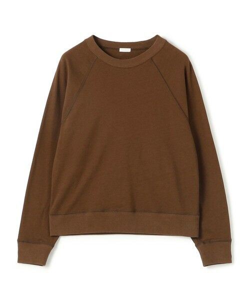 TOMORROWLAND/トゥモローランド クレープコットンジャージー ラグランスリーブプルオーバー 47 ブラウン F