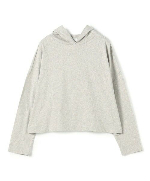 TOMORROWLAND/トゥモローランド クレープコットンジャージー フーデッドプルオーバー 13 ライトグレー F