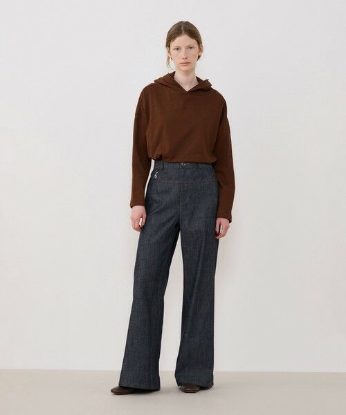 TOMORROWLAND / トゥモローランド パーカー | クレープコットンジャージー フーデッドプルオーバー | 詳細1