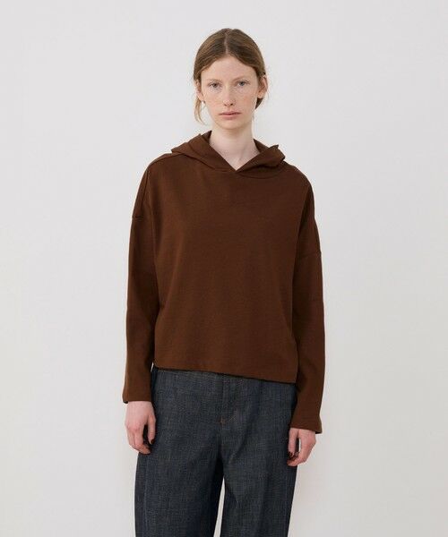 TOMORROWLAND / トゥモローランド パーカー | クレープコットンジャージー フーデッドプルオーバー | 詳細2