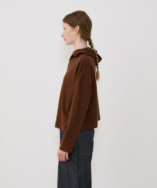 TOMORROWLAND / トゥモローランド パーカー | クレープコットンジャージー フーデッドプルオーバー | 詳細3