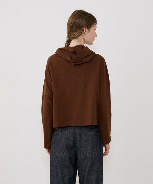 TOMORROWLAND / トゥモローランド パーカー | クレープコットンジャージー フーデッドプルオーバー | 詳細4