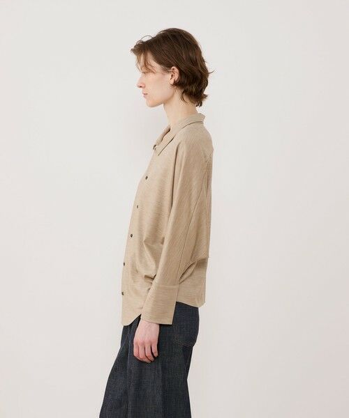 TOMORROWLAND / トゥモローランド シャツ・ブラウス（半袖以外） | ウォッシャブルウールジャージー ドルマンスリーブシャツ | 詳細3