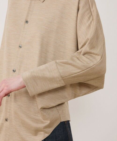 TOMORROWLAND / トゥモローランド シャツ・ブラウス（半袖以外） | ウォッシャブルウールジャージー ドルマンスリーブシャツ | 詳細6